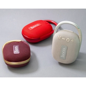 Głośnik Bluetooth HOCO HC17 Przenośny z Karabińczykiem Czerwony 5W