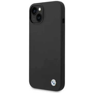 Etui na telefon BMW BMHCP14MSILBK do Apple iPhone 14 Plus 6,7" czarny/black Silicone Metal Logo