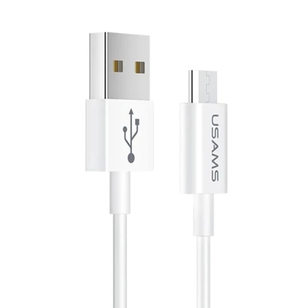 USAMS Kabel U23 microUSB 2A Schnellladung 1m weiß