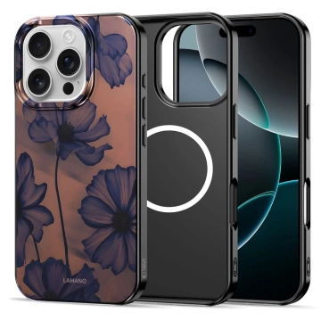 Etui Ochronne do iPhone 16 Pro Tech-Protect Lamano MagSafe Velvet Night