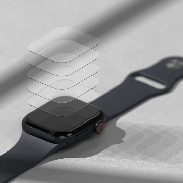 3x Folia ochronna na Apple Watch 10 42mm Ringke Dual Easy 3-pack Clear
