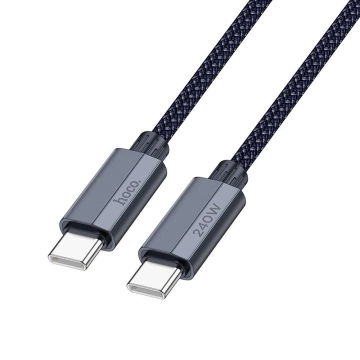 HOCO Kabel Typ-C auf Typ-C U134 1,8m Grau PD 240W QC 3.0 5A Schnellladung