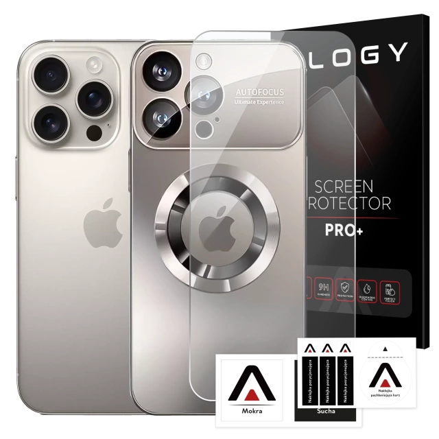 Etui do Apple iPhone 16 Pro Max obudowa Alogy MagSafe LuxeShield™ Case z ochroną obiektywów do MagSafe Titanium + Szkło hartowane