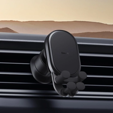 Baseus Stable Series Autohalterung für Lüftungsschlitze schwarz (SUWX020001)