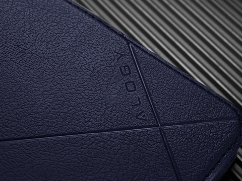 Flip Wallet Alogy Ledertasche für Apple iPhone 11 Navy