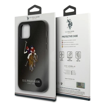 Etui na telefon US Polo Embroidery Collection iPhone 12/12 Pro 6,1" czarny/black 