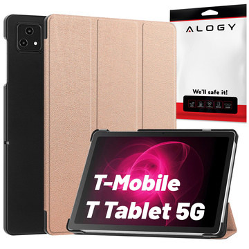Etui do T-Mobile T Tablet 5G 10.36" obudowa na tablet Alogy Book Cover Case Rose Gold
