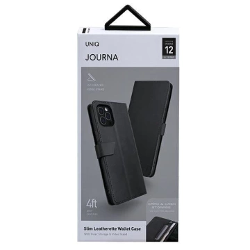 UNIQ Casebook Journa iPhone 12/12 Pro 6.1" grau / dunkelgrau