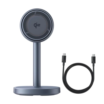 Baseus Orbit 2 Pro MagSafe Qi2 20W 2in1 Induktives Ladegerät mit Kühlung Grau