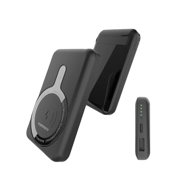 Powerbank Denmen PD MagSafe 10000mAh 15W Kabellos Schwarz