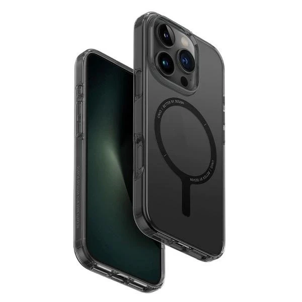 Etui do iPhone 16 Pro UNIQ Clario MagSafe Półprzezroczyste Dymne