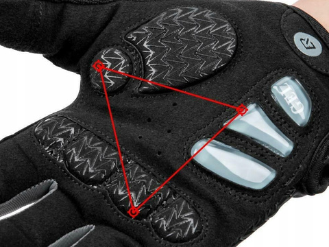 Fahrradhandschuhe L RockBros Fahrradhandschuhe S169-1-L Schwarz