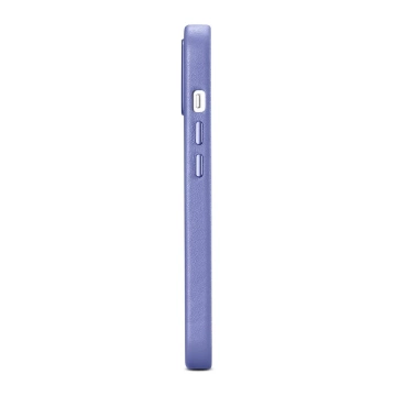 Etui na telefon iCarer Case Leather z naturalnej skóry do iPhone 14 Plus jasnofioletowy (kompatybilne z MagSafe) 