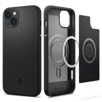 Etui Spigen Mag Armor für Apple iPhone 14 Plus Mattschwarz
