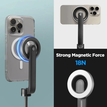 Selfie Stick Stick Stativ Spigen S580W MagSafe Bluetooth Telefonhalter Fotos Fernbedienung Schwarz