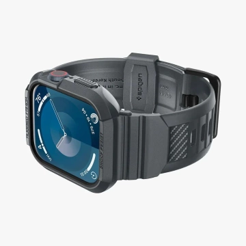 Pasek do Apple Watch 4–9 / SE 44–45mm Spigen Rugged Armor Pro Szary