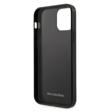 Etui Mercedes MEHCP12LESPBK do iPhone 12 Pro Max 6,7" hardcase Silver Stars Pattern czarny/black
