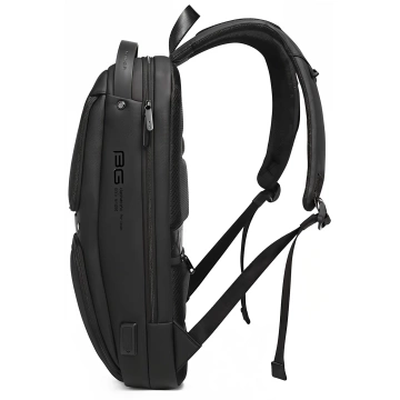 Bange Wasserdichter Rucksack, Laptoptasche, 15,6 Zoll, Reisezubehör, 48 x 30 x 12,5 cm, für Arbeit, Schule, Flugzeug, Herren, Damen, USB und USB-C, Schwarz