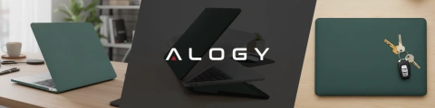Etui do Apple Macbook Air 15 2023-2025 (M2/M3/M4) – elastyczna, matowa obudowa ochronna, lekka i odporna – Alogy AirGuard™ Zielony