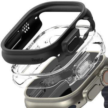 Etui ochronne Ringke Slim 2-Pac do Apple Watch Ultra (49mm) Clear & Matte Black