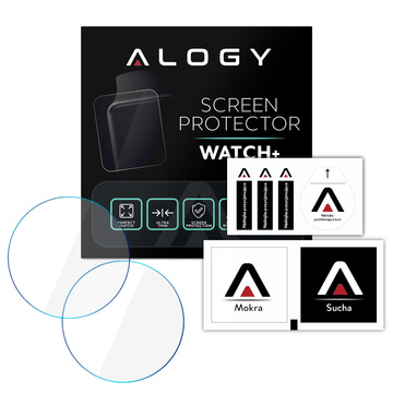 2x Alogy Tempered Glass für 9H Display für Huawei Watch GT 3 46mm