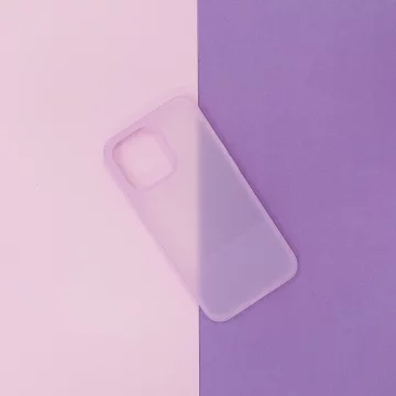 Kingxbar Plain Series etui pokrowiec do iPhone 13 Pro silikonowa obudowa fioletowy