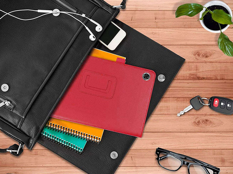 Ständerabdeckung Alogy für Lenovo M10 Gen.2 TB-X306 Rotes Glas