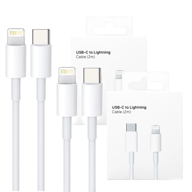 2x Kabel USB-C do Lightning do Apple iPhone iPad iPod 20W 2m BOX Biały