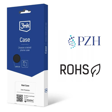 Hülle für Samsung Galaxy S24 Ultra 3mk Matt Case Gehäusedeckel Mattschwarz Rückseite Glas