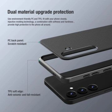 Etui Nillkin Super Frosted Shield Pro pancerne do Samsung Galaxy S24 - czarne