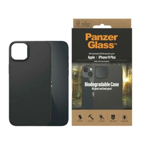 Etui PanzerGlass Biodegradable Case do iPhone 14 Plus 6,7" czarny/black 0419