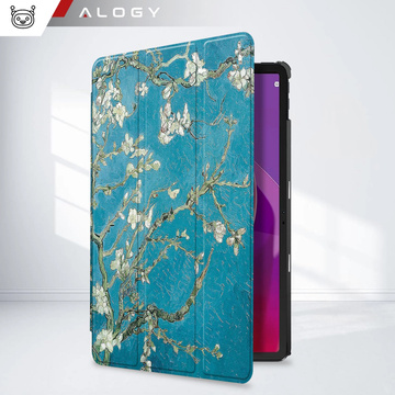 Etui do Lenovo Tab K11 / K11E 11” M11 10.95" TB330FU / TB330XU / TB331FC obudowa na tablet Case Alogy Book Cover Kwitnący migdałowiec (van Gogh) + Szkło + Rysik