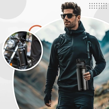 Rockbros 35210029002 Fahrrad-Thermoflasche für Getränke 620 ml – Schwarz