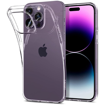 Etui obudowa case Spigen Liquid Crystal do Apple iPhone 14 Pro Crystal Clear + Szkło