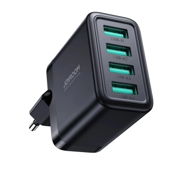Joyroom JR-TCN03 Ładowarka sieciowa 4×USB-A 24 W 4,8 A – czarna