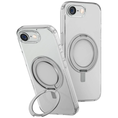 UNIQ Swivix 360 Rotating Kickstand Case für iPhone 16e – Transparent
