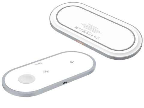 3in1 HOCO CW24 3IN1 Induktionsladegerät für iPhone / AirPods / Watch White