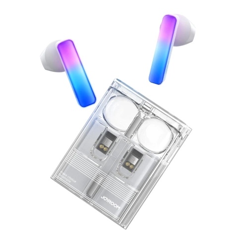 Słuchawki TWS Joyroom JR-TC1 IceLens Series Bluetooth 5.3 LED – Białe