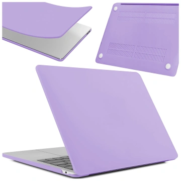 Etui do Apple Macbook Air 13.6 2022-2025 (M2/M3/M4) – elastyczna, matowa obudowa ochronna, lekka i odporna – Alogy AirGuard™ Fioletowy