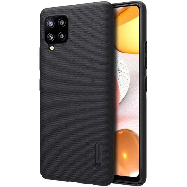 Nillkin Super Frosted Shield verstärkter Hüllenständer für Samsung Galaxy A42 5G schwarz