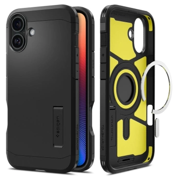 Etui Spigen Tough Armor Mag MagSafe für Apple iPhone 16 Plus Schwarz