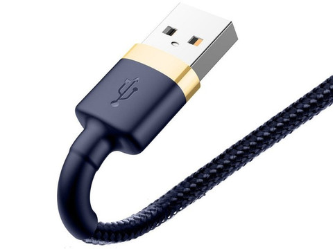 2m Baseus Keviar USB Lightning Kabel für iPhone iPad iPod 1.5A Marineblau