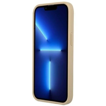 Etui Guess GUHCP14MPSATLE do Apple iPhone 14 Plus 6,7" beżowy/beige hardcase SaffianoTriangle Logo