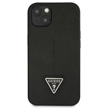 Etui Guess GUHCP13SPSATLK für Apple iPhone 13 Mini 5,4" Czarny/Black Hardcase SaffianoTriangle Logo