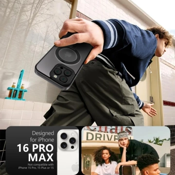 Etui do iPhone Magring MagSafe iPhone 16 Pro Max Case Cover matowe obudowa aluminiowa na telefon Matte Black