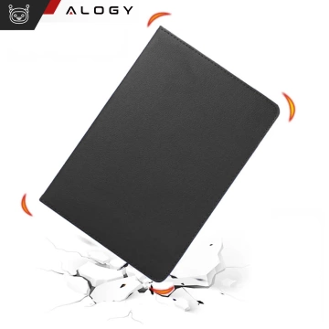 Etui 360 do Lenovo Tab K11 / K11E 11” M11 10.95" TB330FU / TB330XU / TB331FC obrotowe pokrowiec obudowa z klapką na tablet Case Alogy Czarne