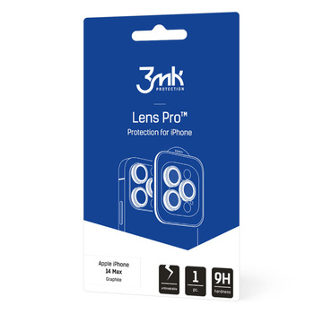 Szkło na kamerę ochrona na aparat obiektyw 3mk Lens Pro do Apple iPhone 14 Plus Graphite