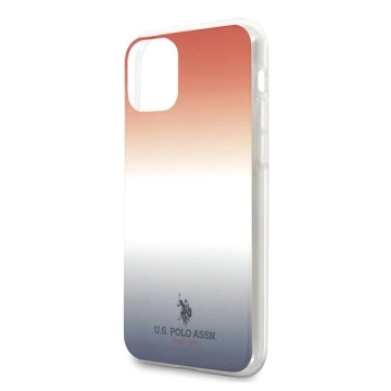 Etui na telefon US Polo Gradient Pattern Collection iPhone 11 Pro czerwono-niebieski/blue&red