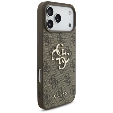 Etui Guess Hardcase 4G Big Metal Logo do iPhone 17 Pro Max, brązowe