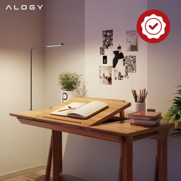 Lampka biurkowa LED Alogy LED lamp oświetlenie z elastycznym ramieniem do biurka ramy łóżka